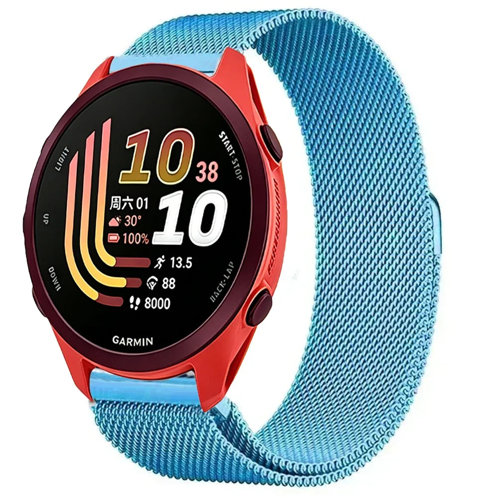 Garmin Milanese Smartwatch Band - Magnetic Metal Strap