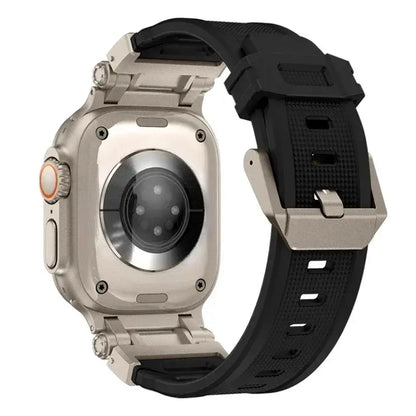 Apple Watch Silicone Metal Band - Premium Durable Strap