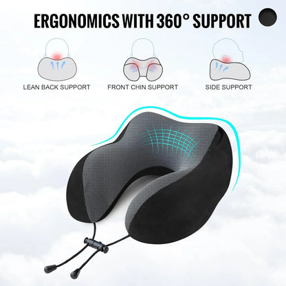 Travel Pillow - Neck Pillow with Hood