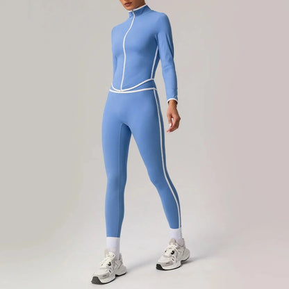 🖤 Seamless Yoga Set – High Waist, Hip-Lifting