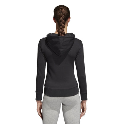 adidas Women's Essentials 3 Stripe Full Zip Hoodie