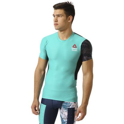 Reebok Men's Crossfit Games Short Sleeve Compression Shirt