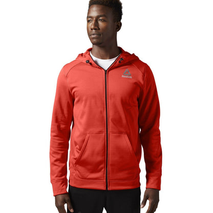 Reebok Men's Crossfit Workout Ready Fleece Full Zip Hoodie