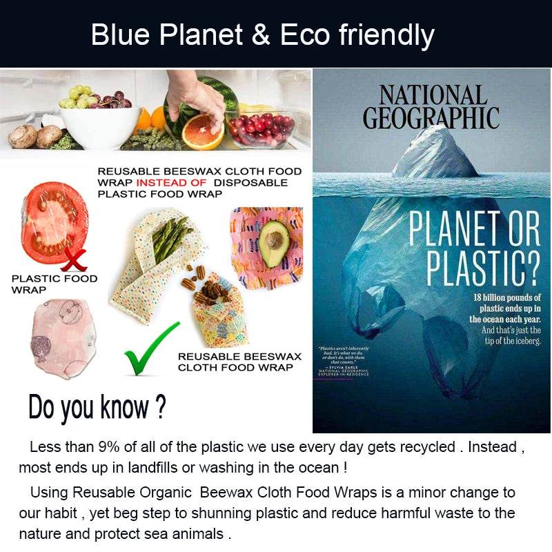 Eco-Friendly Reusable Food Wraps