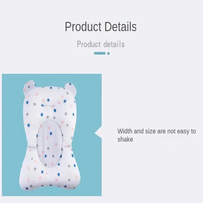 Baby Bath Seat Support Mat – Infant Anti-Slip Pillow for Newborns
