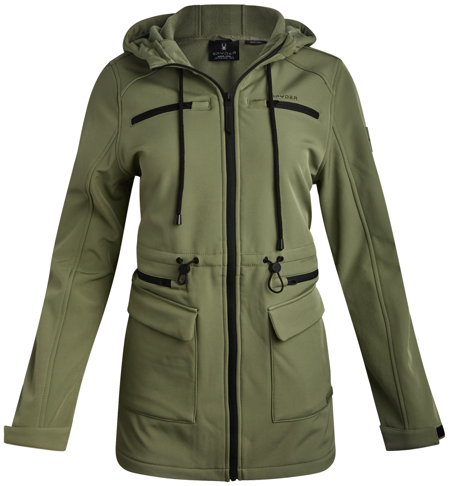 Spyder Womens Long Softshell Jacket - Sage
