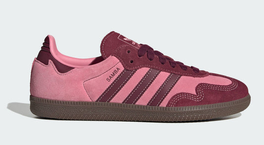 [IH6704] Women's adidas Samba OG 'Pink Spark Shadow Red'