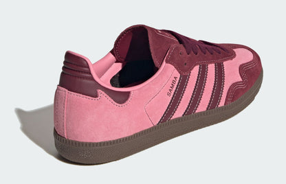 [IH6704] Women's adidas Samba OG 'Pink Spark Shadow Red'