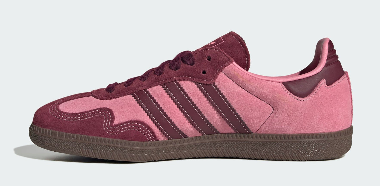 [IH6704] Women's adidas Samba OG 'Pink Spark Shadow Red'