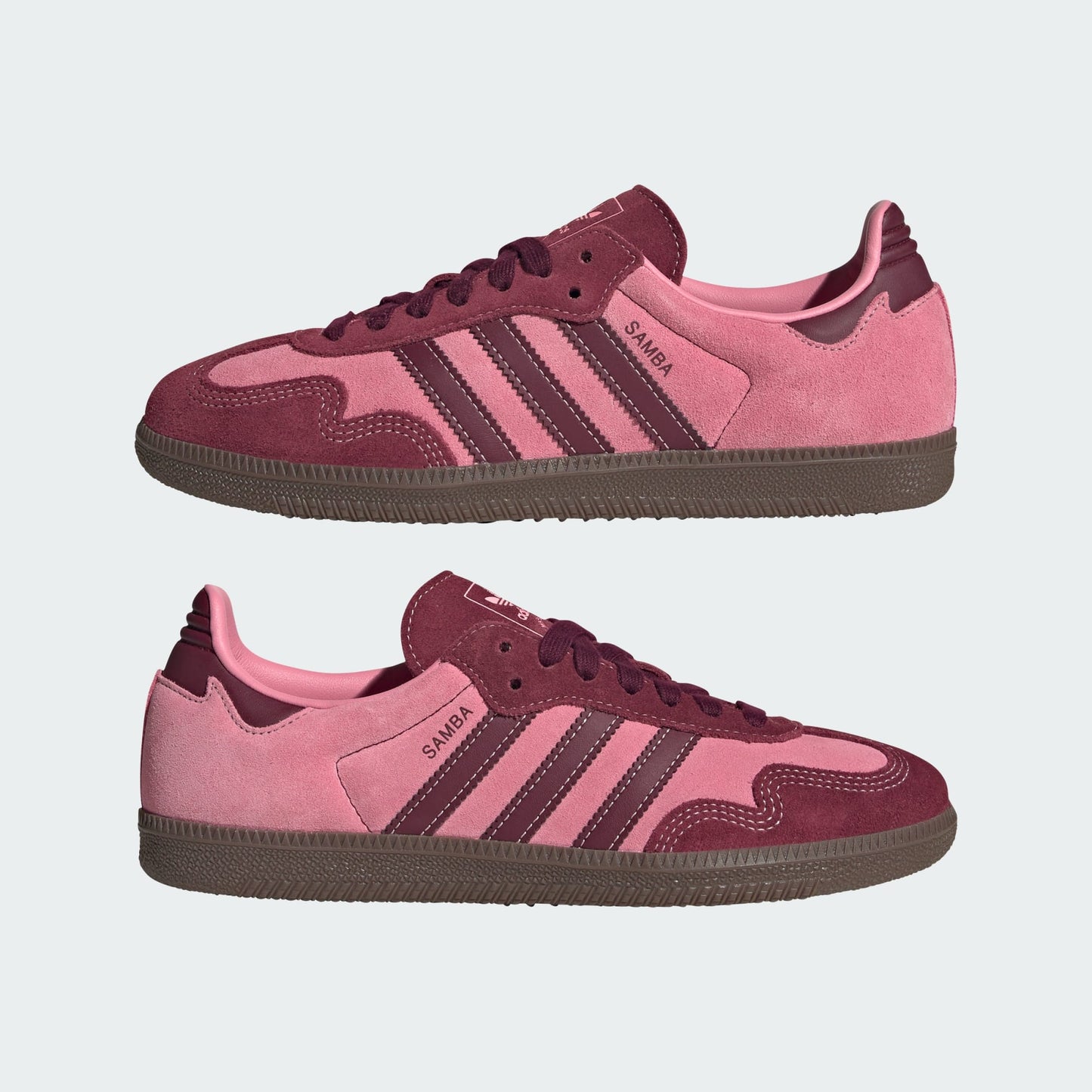 [IH6704] Women's adidas Samba OG 'Pink Spark Shadow Red'
