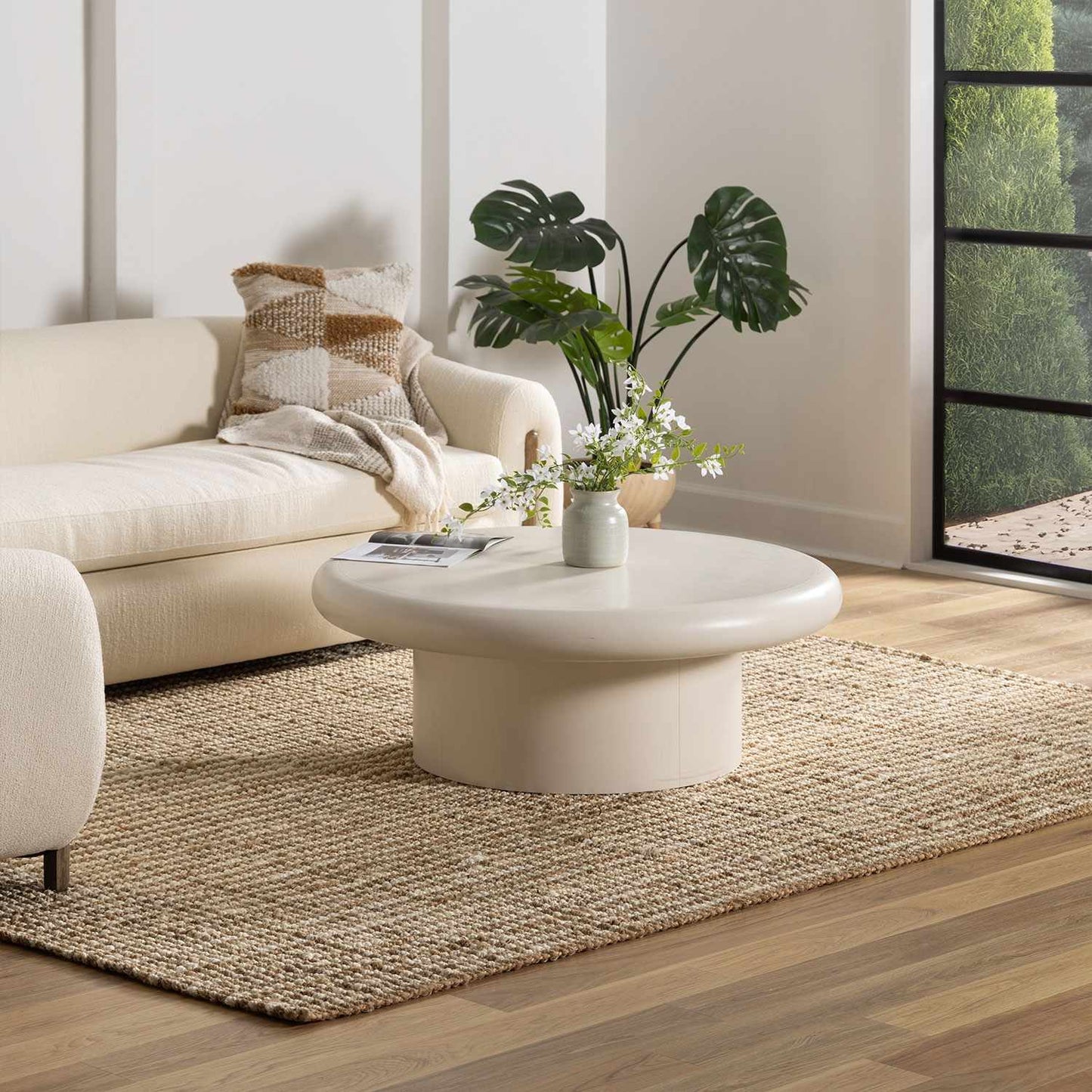 Ambel Tan Camel Jute Area Rug