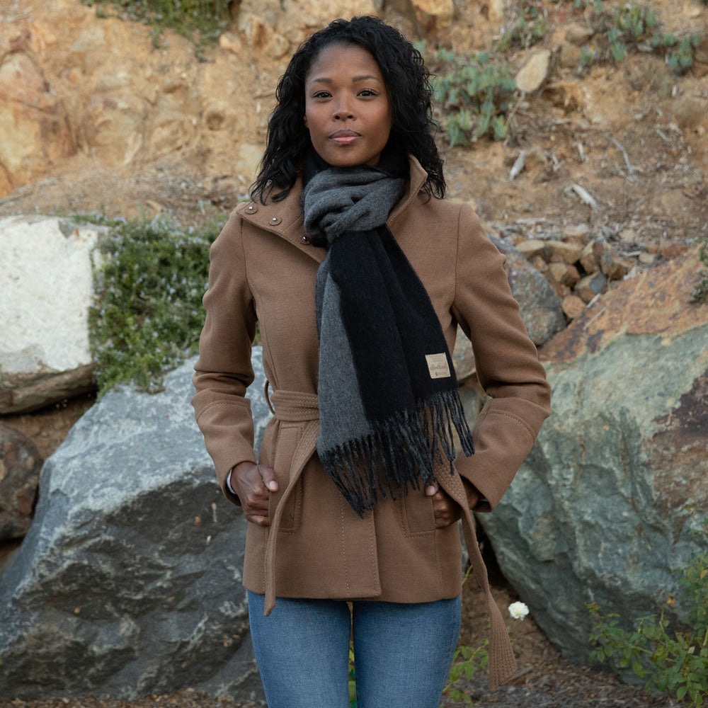 Purposeful Scarf | Black + Granite