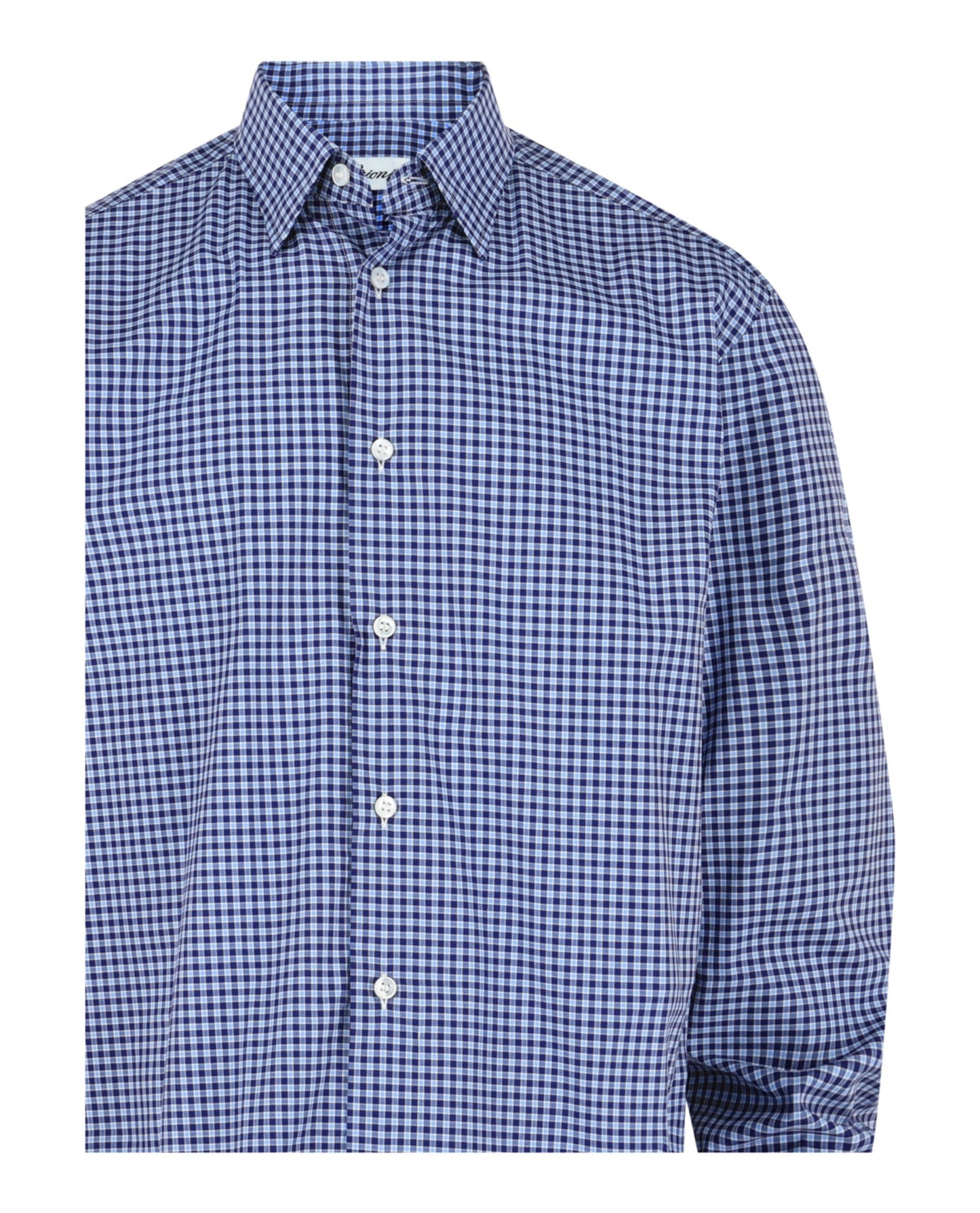 Brioni Plaid Button-Up Shirt