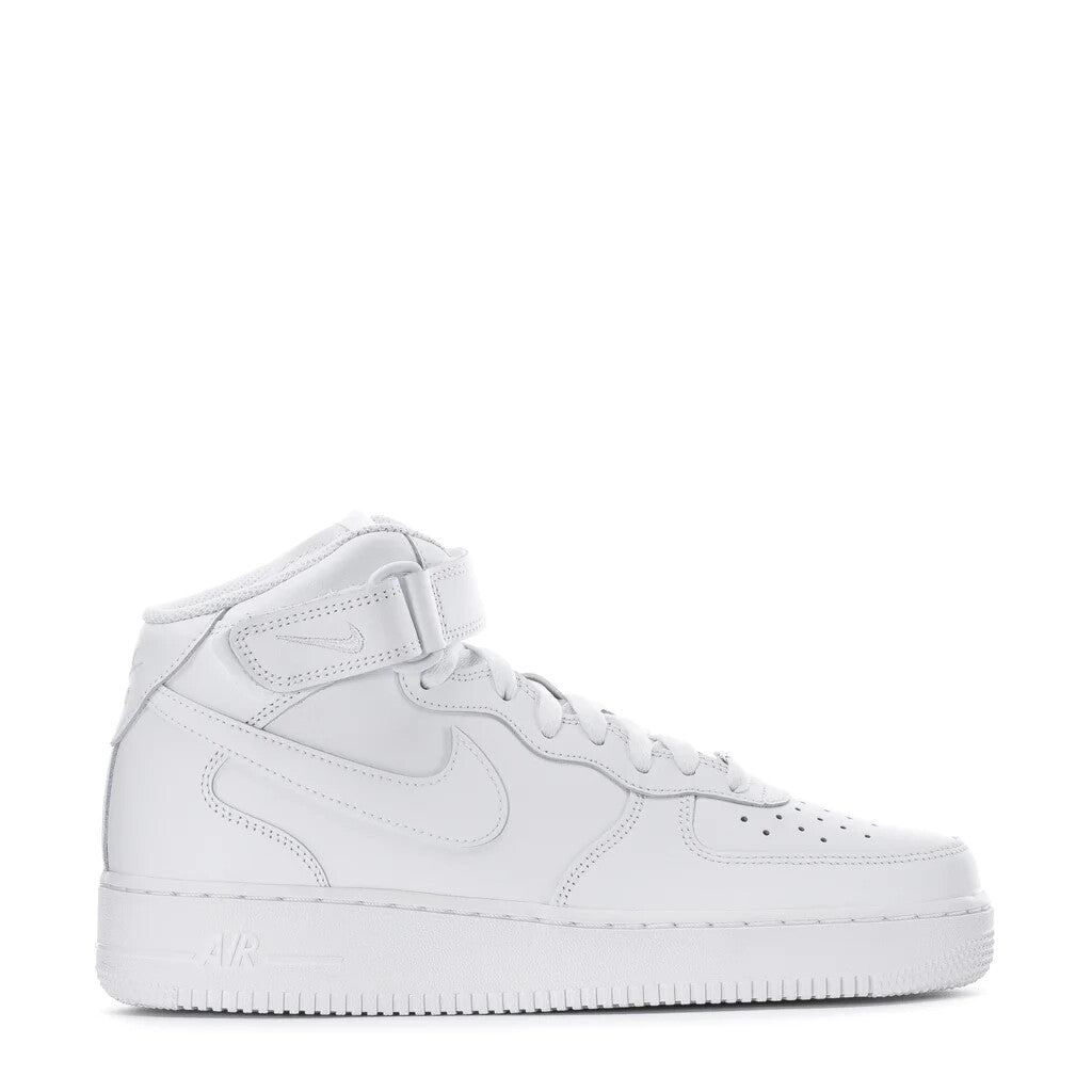 Nike Air Force 1 Mid '07 Men's Sneakers — White Leather Mid-Top