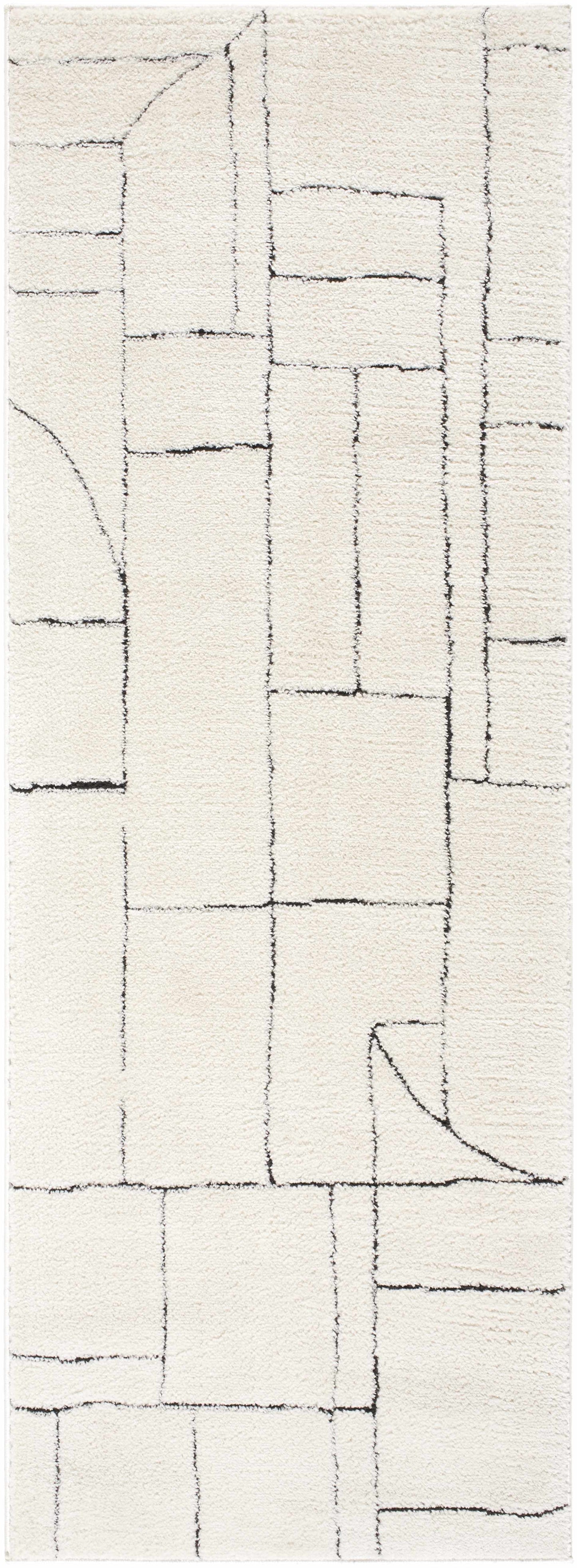 Keats Black & White Area Rug - Clearance
