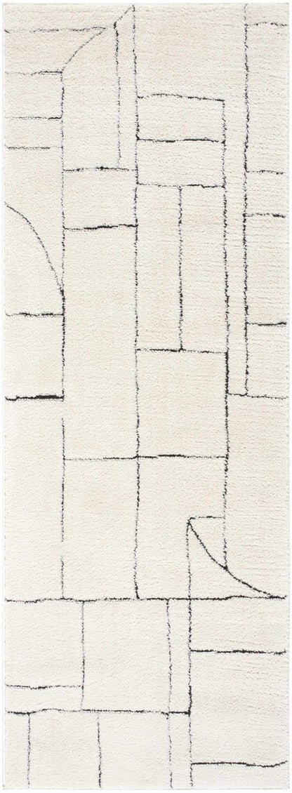 Keats Black & White Area Rug - Clearance
