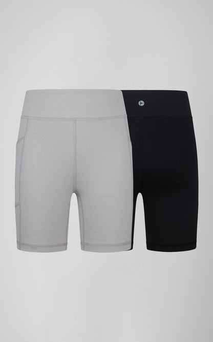 Girls 2 PK Interlock Side Pocket + Basic Bike Short