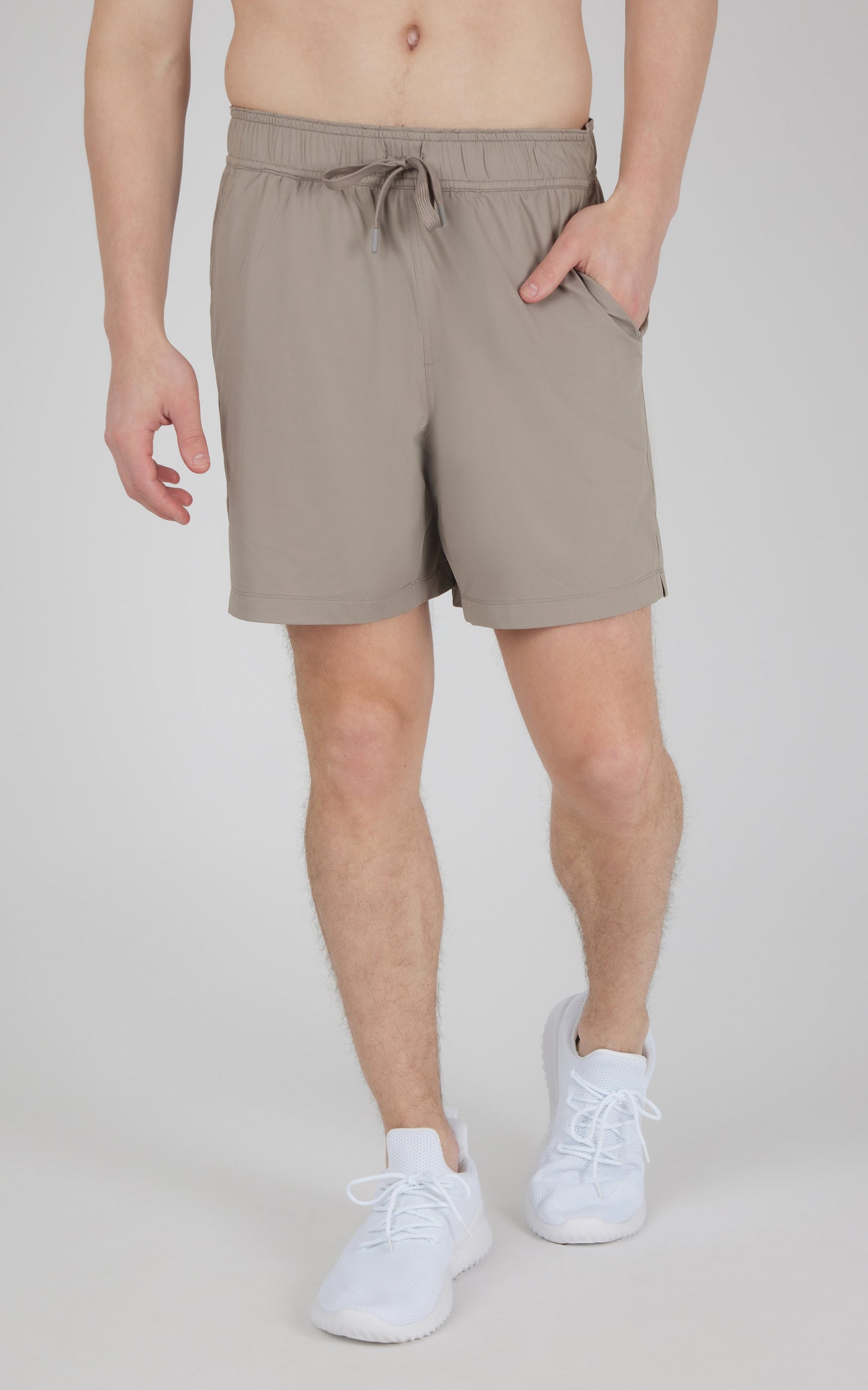 Mens Knit Stretch Pique Power 7" Shorts