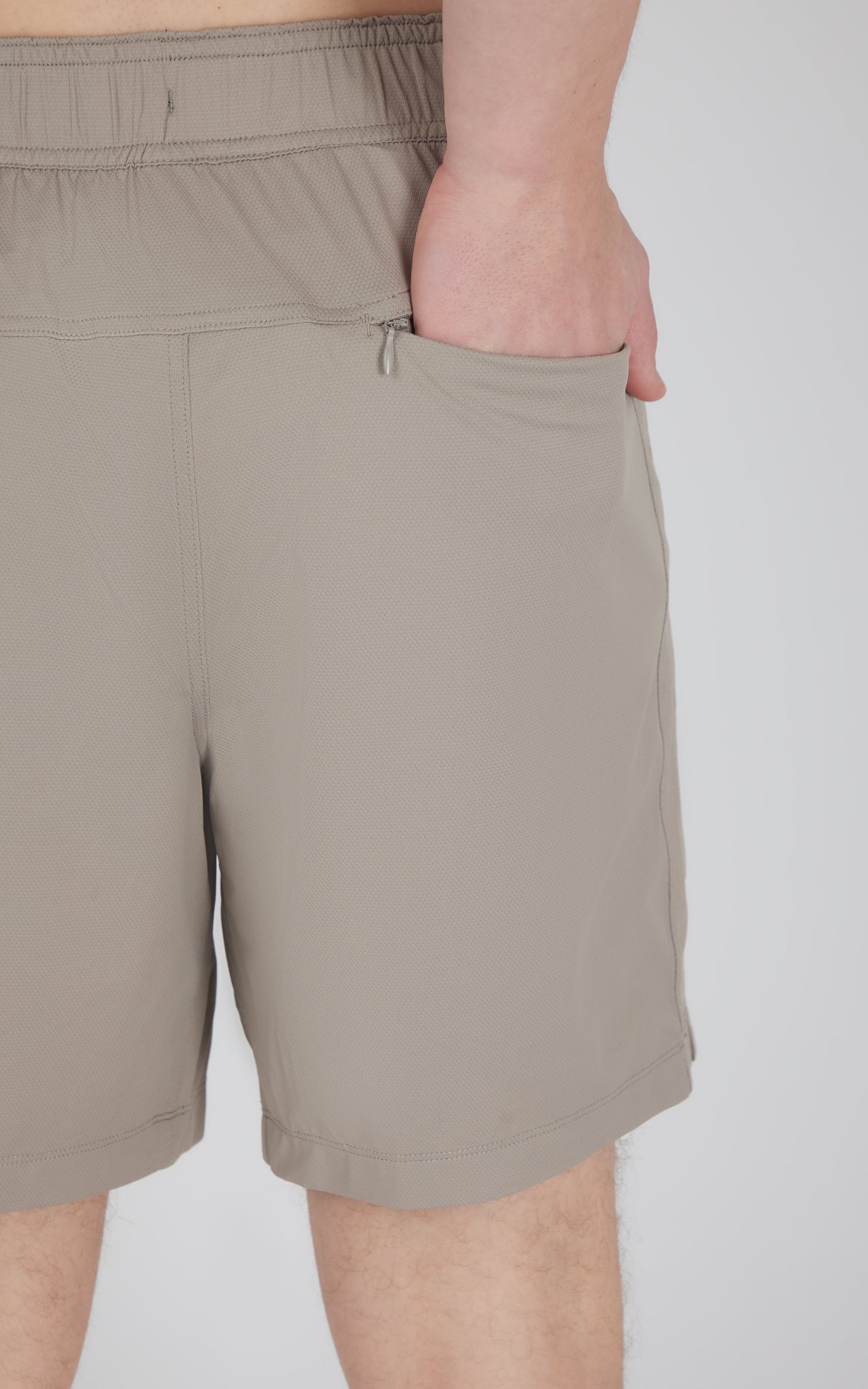 Mens Knit Stretch Pique Power 7" Shorts