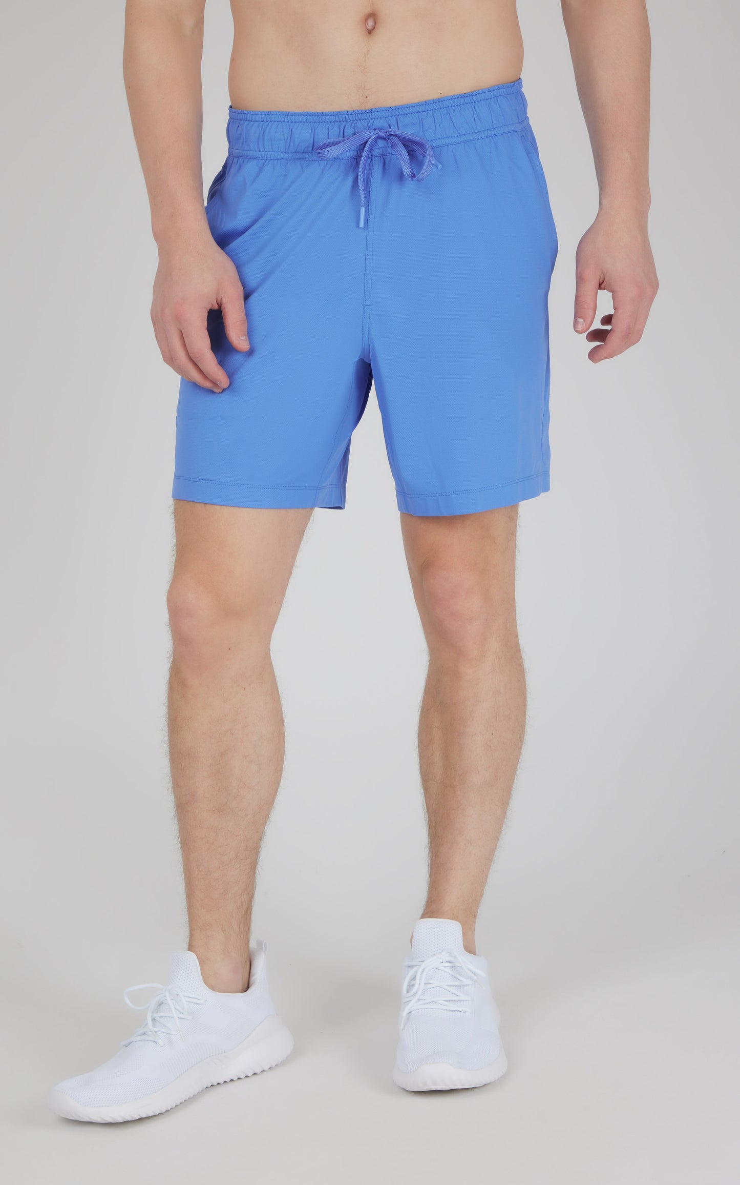 Mens Knit Stretch Pique Power 7" Shorts