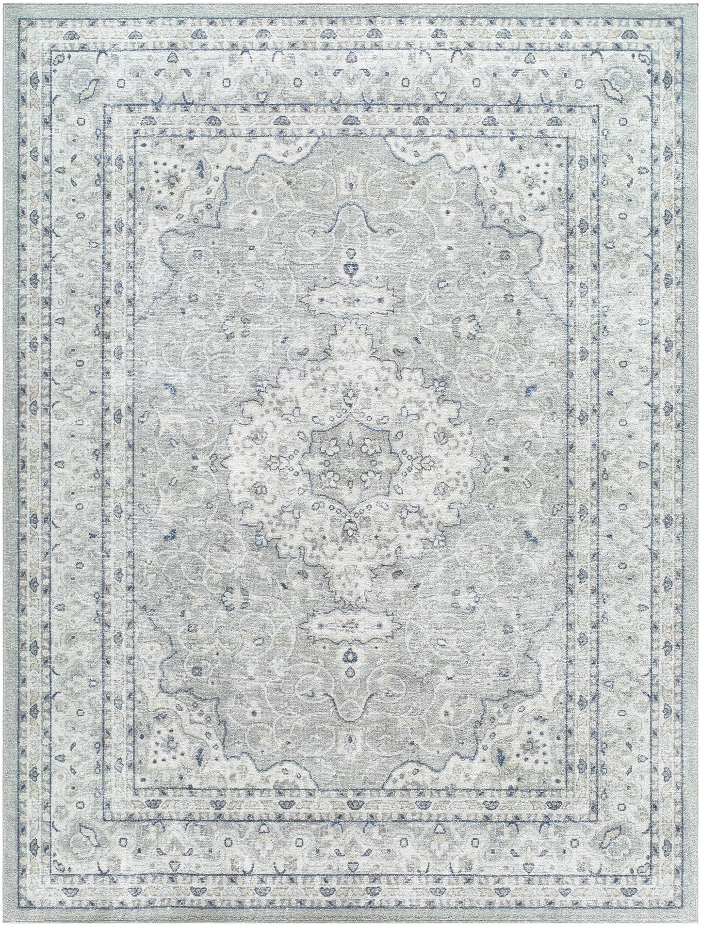 Farai Gray Medallion Area Rug