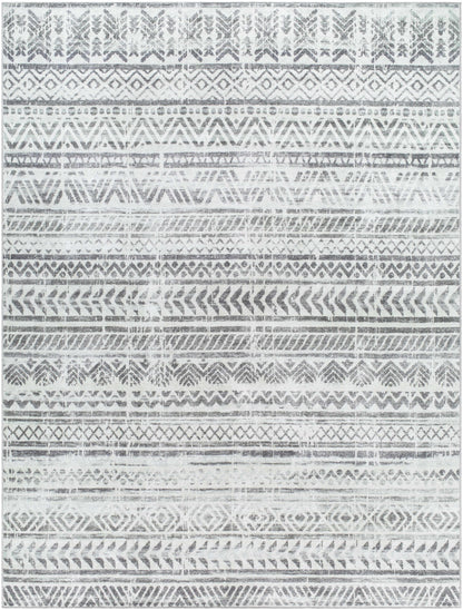 Ianna Light Gray Washable Area Rug - Clearance