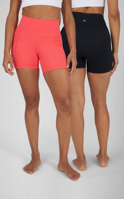 2 PK Wonderlink 5" Side Pocket Short and Basic Short