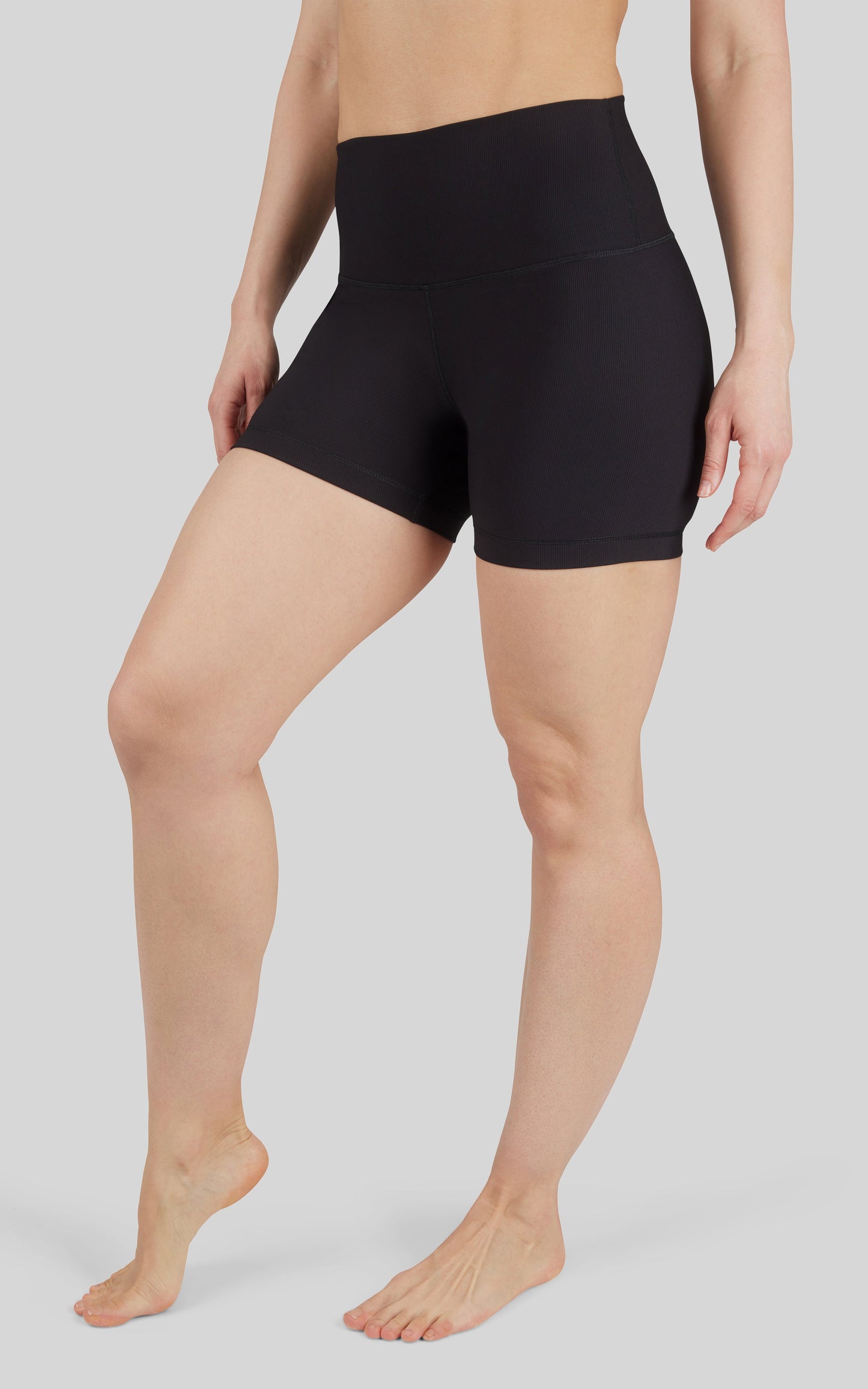 2 PK 5" Ribbed Elastic Free Waisband Short