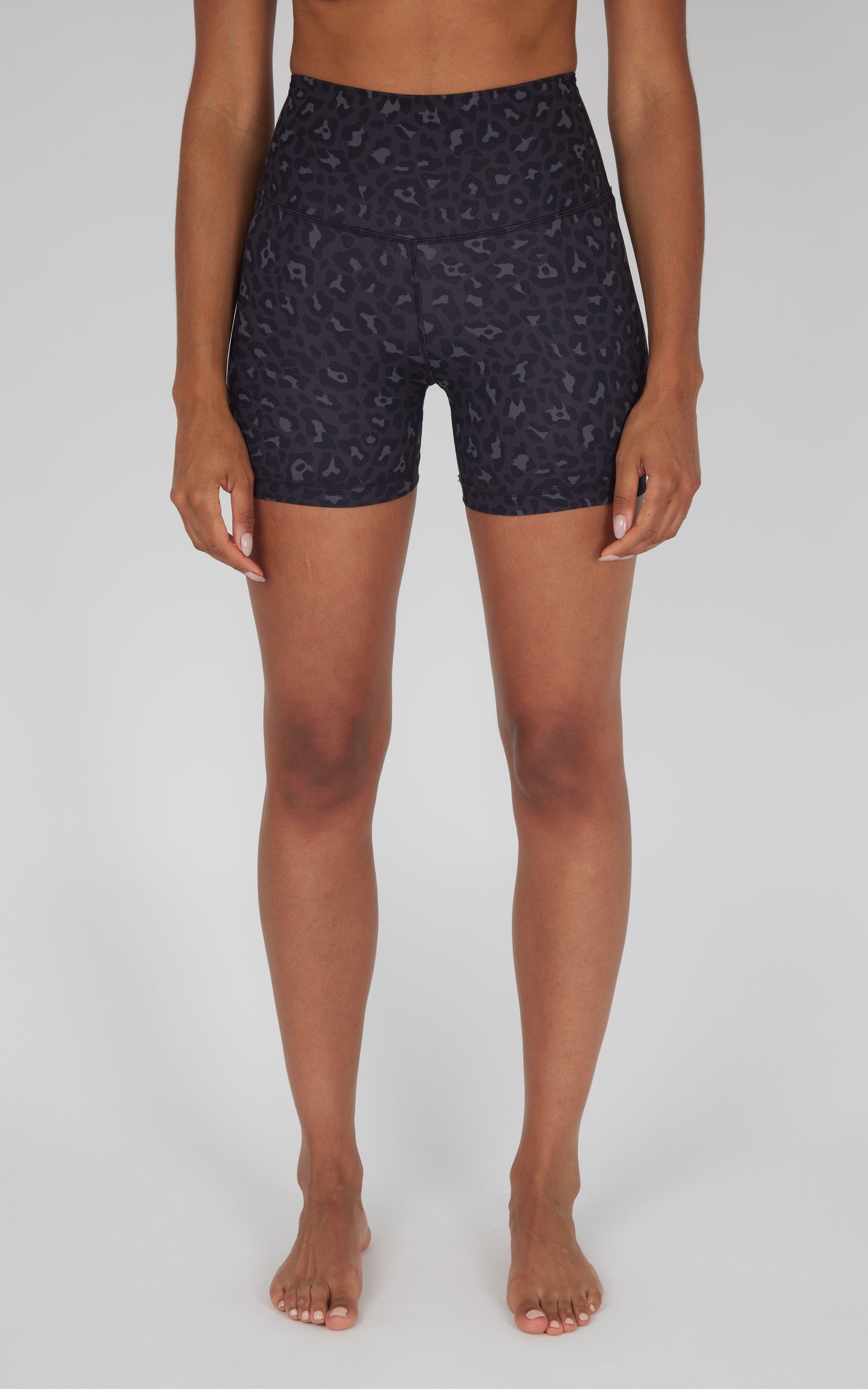 2 PK Lux 5" Leopard Print Short and Solid Short - Our Cafe Story
