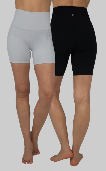 2 PK Lux 5" One Classic and One Pocketed  Shorts
