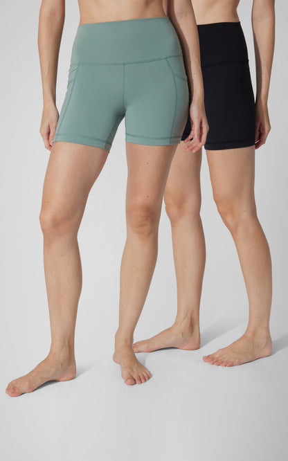 2 PK Lux 5" One Classic and One Pocketed  Shorts