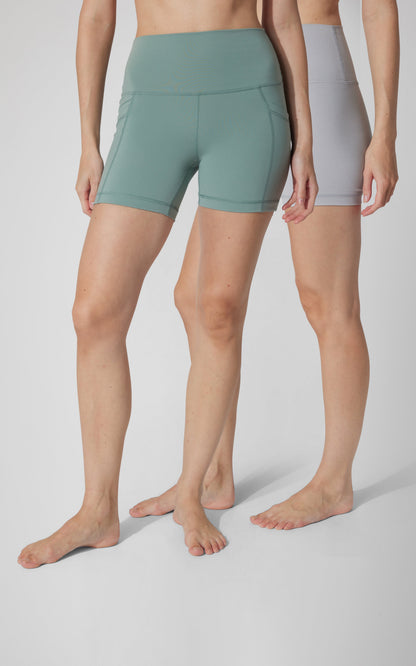 2 PK Lux 5" One Classic and One Pocketed  Shorts