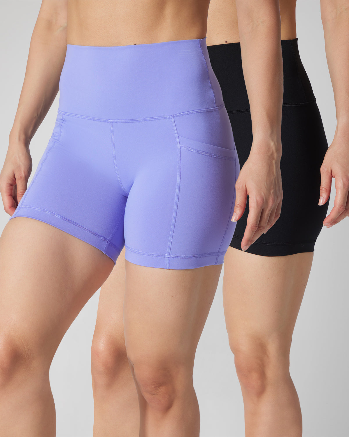 2 PK Lux 5" One Classic and One Pocketed  Shorts