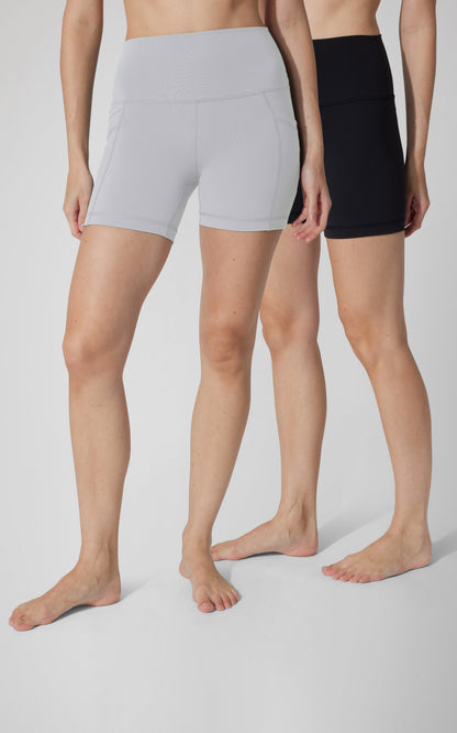 2 PK Lux 5" One Classic and One Pocketed  Shorts