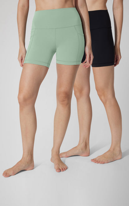 2 PK Lux 5" One Classic and One Pocketed  Shorts