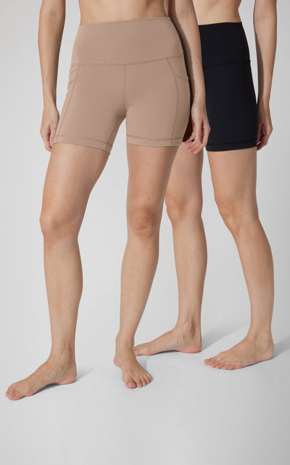 2 PK Lux 5" One Classic and One Pocketed  Shorts