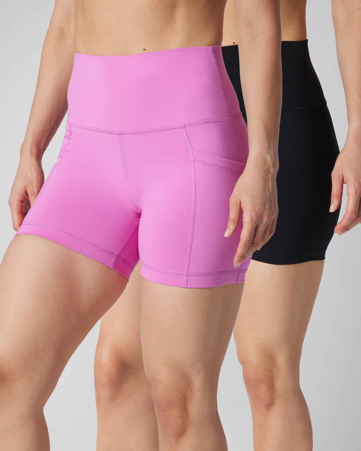 2 PK Lux 5" One Classic and One Pocketed  Shorts