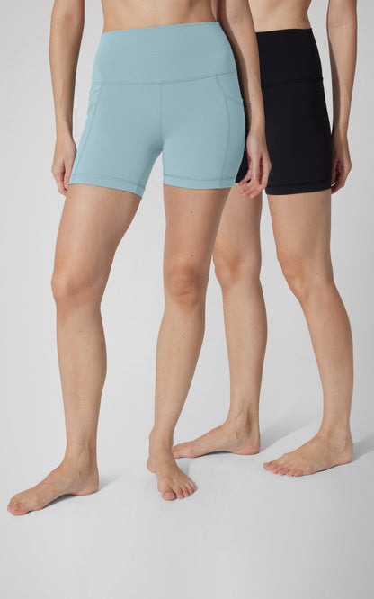 2 PK Lux 5" One Classic and One Pocketed  Shorts