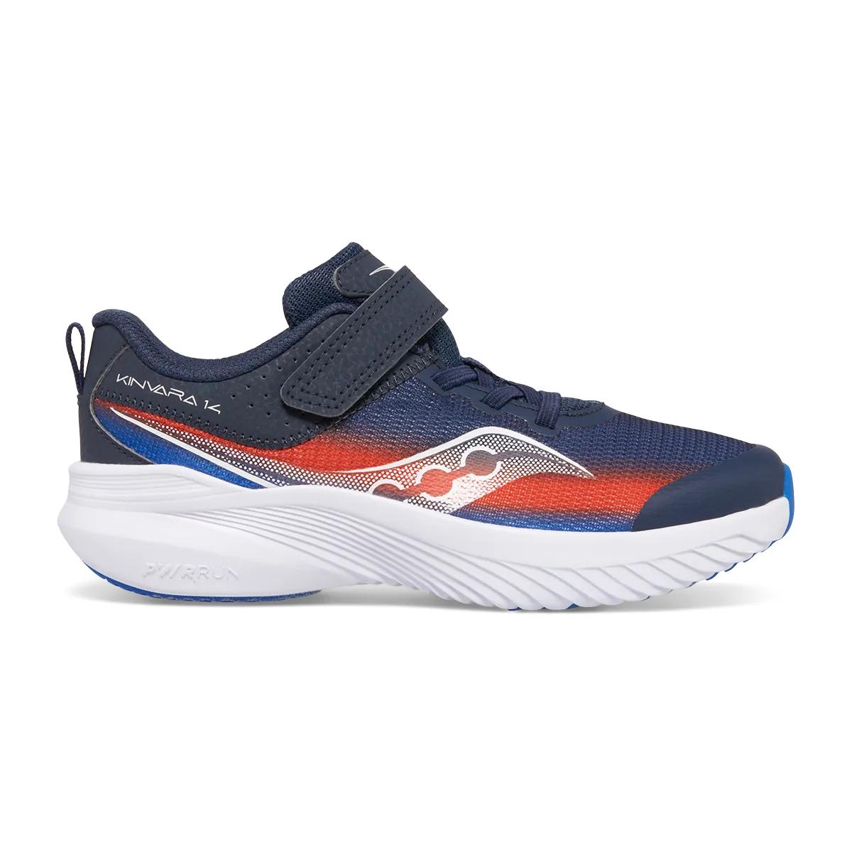 Saucony Preschool Kinvara 14 A/C Wide Width Navy/Red