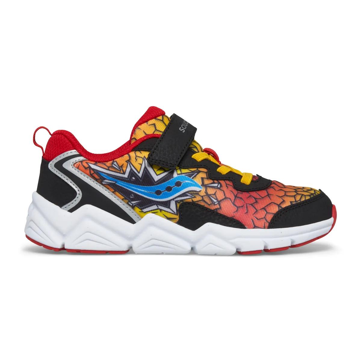 Saucony Preschool Flash A/C 3.0 Wide Width Black/Red/Yellow
