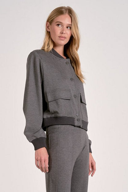 Simone Bomber Heather Grey