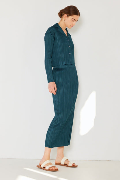 Marina West SKT01H Pleated Midi Pencil Skirt