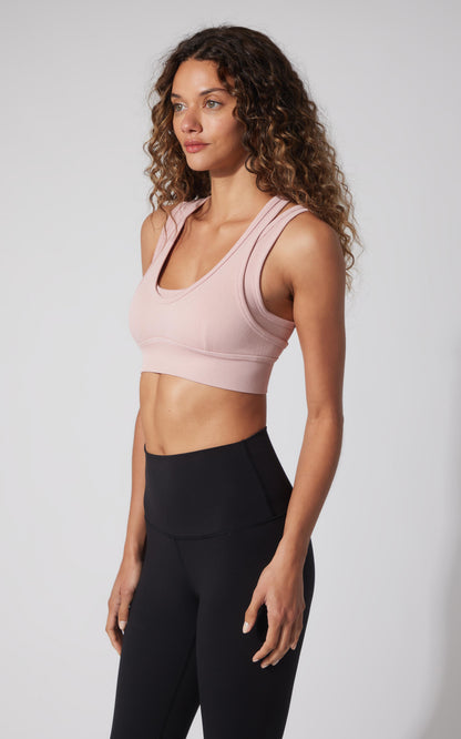 Seamless Ribbed Double Layer Bra - Our Ocean Core Story