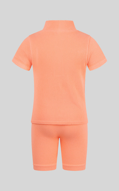 Toddler Girls Rib Seamless Top & Short Set