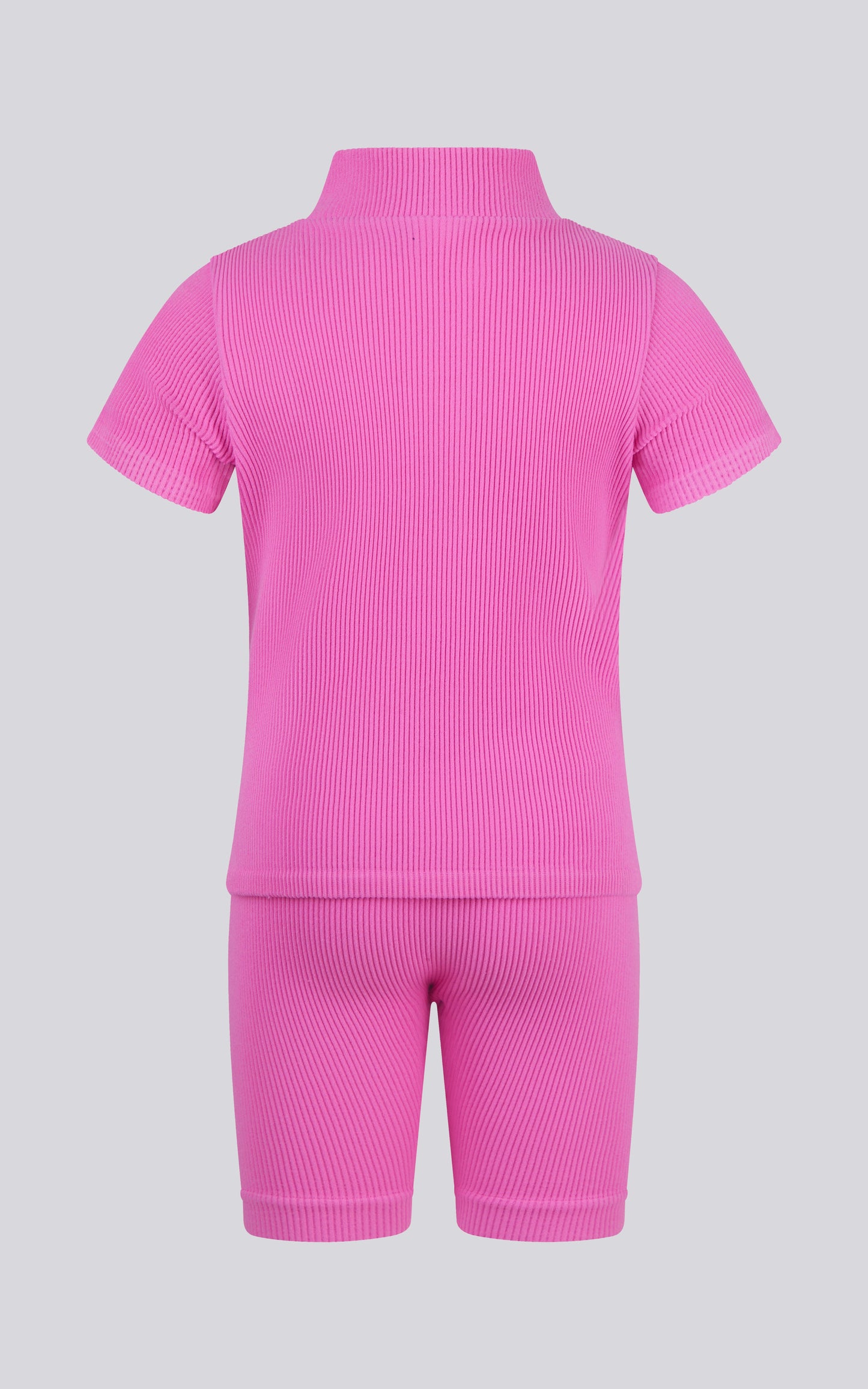 4-6X Rib Seamless Top & Short & Scrunchie Set