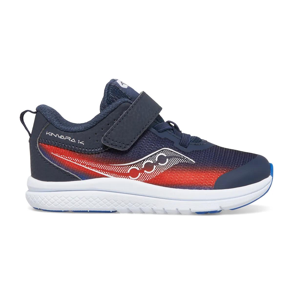 Saucony Toddlers Kinvara 14 Wide Width Navy/Red