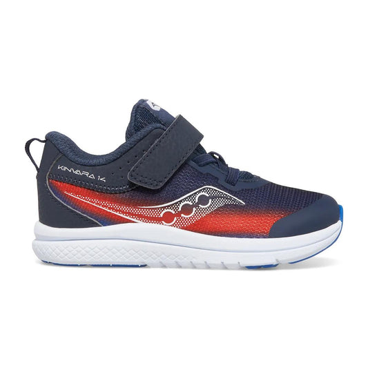 Saucony Toddlers Kinvara 14 Wide Width Navy/Red