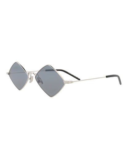 Saint Laurent Square-Frame Metal Sunglasses