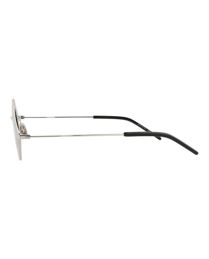 Saint Laurent Square-Frame Metal Sunglasses