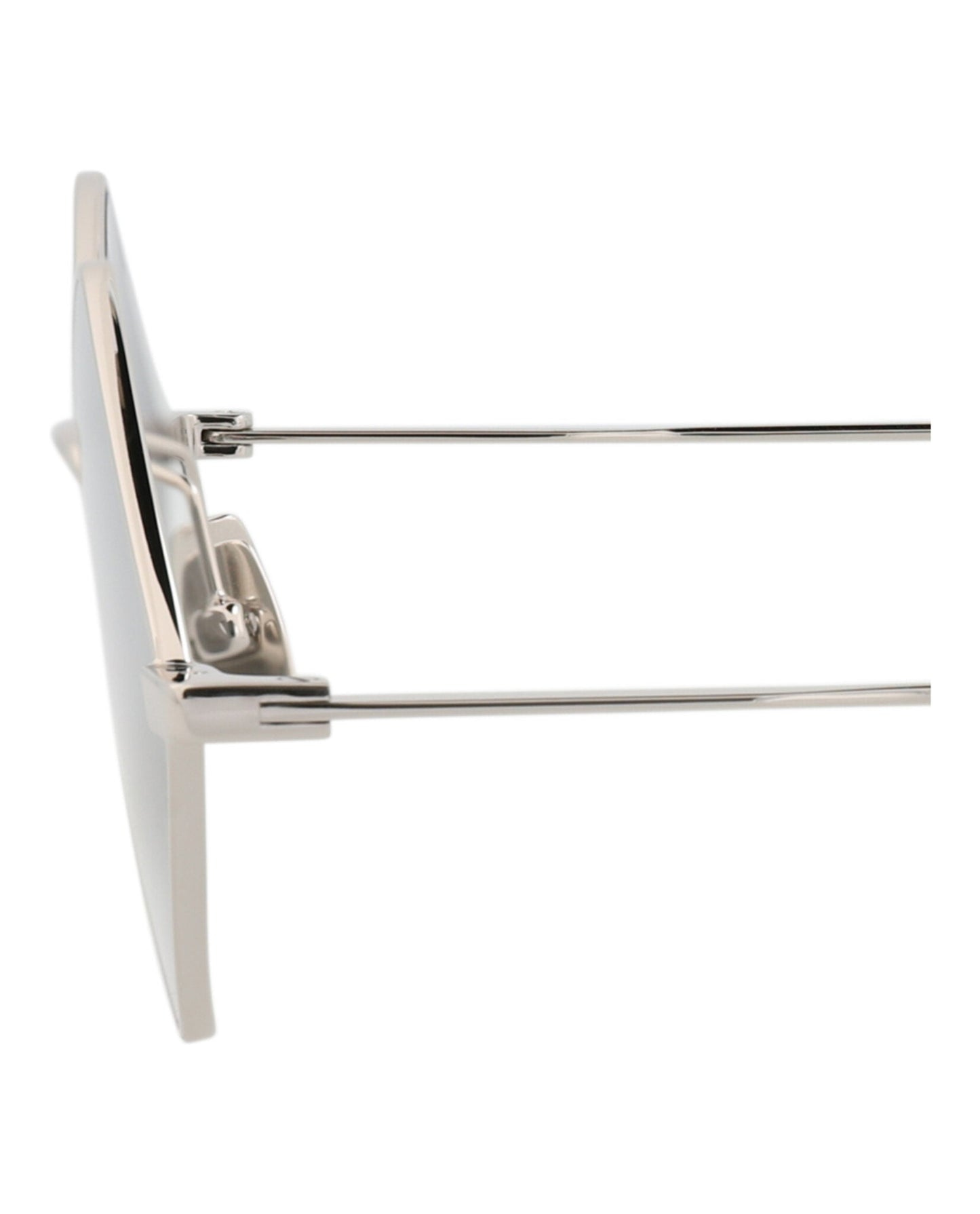 Saint Laurent Square-Frame Metal Sunglasses